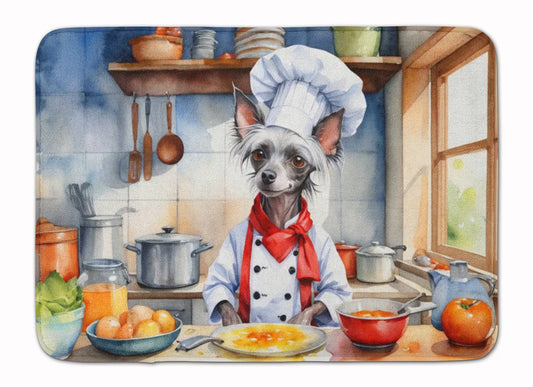 Chinese Crested The Chef Memory Foam Kitchen Mat