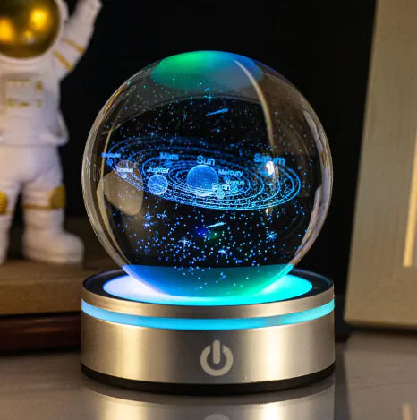 3D Inner Carving Luminous Crystal Ball