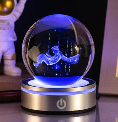 3D Inner Carving Luminous Crystal Ball