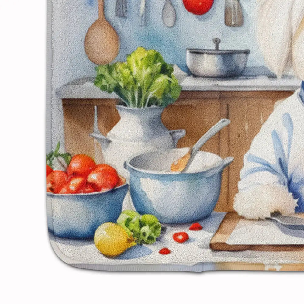 Coton de Tulear The Chef Memory Foam Kitchen Mat