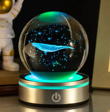 3D Inner Carving Luminous Crystal Ball