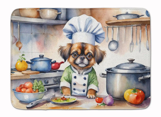 Tibetan Spaniel The Chef Memory Foam Kitchen Mat