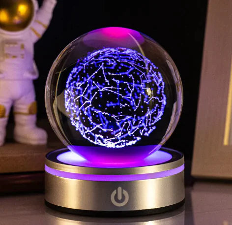 3D Inner Carving Luminous Crystal Ball